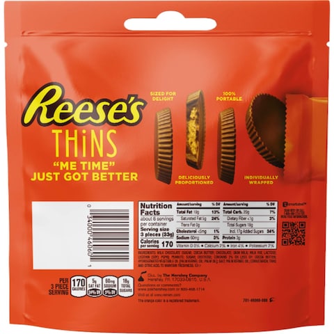 Reese&#39;s Peanut Butter Cups Thins Pouch 208g