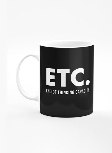 Designer Printed Coffee Mug with Heavy Duty Handle 11oz Ceramic Personalised Gift Mugs Cup [Microwave Safe &amp; Dishwasher Proof] - Etc.