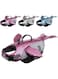 NC Dog Life Jacket, High Floatation Blue Whale Shape Pet Life Vest Dog Swimsuit with Reflective Fish Scale, Dog Safety Preserver Lifesaver for Small Medium Large Dogs (L, Rose Red)
