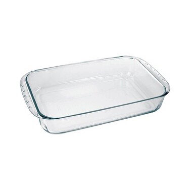 Medium Deep Rectangular Glass Roaster 3.7L Extra Deep Heat-Resistant Bakeware Dish   Transparent Oven-Safe Roasting &amp; Baking Tray Ideal for Casseroles, Lasagna, Roasts &amp; Family Gatherings