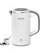 Enliansgo Electric Kettle-0.8L Portable Travel Kettle with Double Wall Construction, 304 Stainless Steel Interior, BPA-Free, Small Electric Kettle with Auto Shut-Off portable kettle(White)