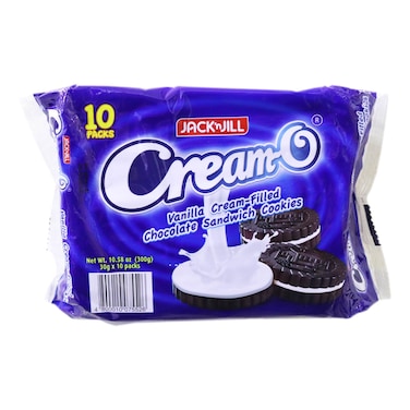 Jack'n Jill Cream-O-Vanilla Sandwich Cookies, 330g