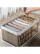 Plastic Foldable Drawer Organizer, Cloth Drawer Storage Organizer Boxes, Foldable Storage Drawers, Stackable Storage Bins with Compartments for Clothes, Underwear, Socks, Ties (7 compartments)