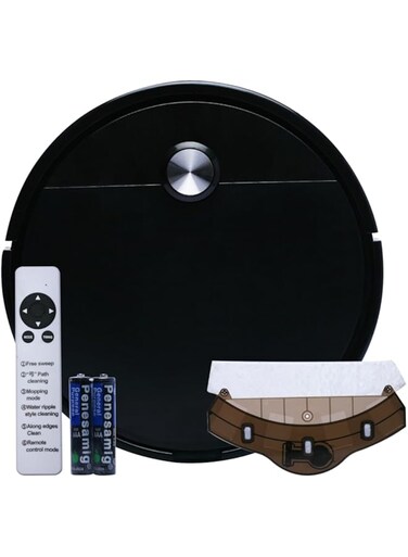 Robot Vacuum,Silent Robot Vacuum Cleaner For Homes with Pets, Carpet &amp; Hard Floors-Black