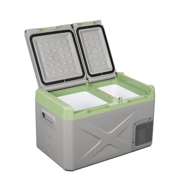 35L Portable Dual Zone Car Fridge Freezer - Electric Compressor Cooler for Camping &amp; Travel

