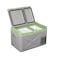 35L Portable Dual Zone Car Fridge Freezer - Electric Compressor Cooler for Camping &amp; Travel

