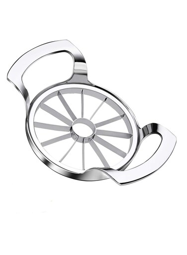 Apple Slicer Upgraded Version 12-Blade Extra Large Apple Corer, Stainless Steel Ultra-Sharp Apple Cutter, Pitter, Divider for Up to 4 Inches Apple