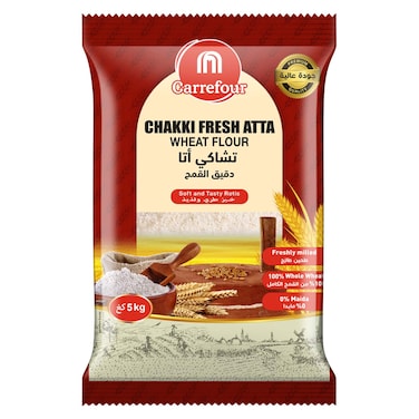 Carrefour Chakki Fresh Atta Wheat Flour, 5kg