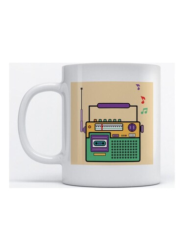 Mug The Radio for Coffee and Tea White