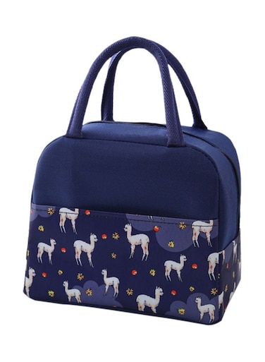 Insulated Lunch Bag Blue/White 25.00x1.50x20.00cm