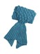 Knitted Mermaid Tail Blanket Cotton Sky Blue