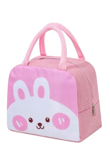 Pink Rabbit Lunch Bag &acirc;&euro;&ldquo; Reusable Insulated, Waterproof Bag for Kids or Adults, Perfect for Lunch Boxes, Tiffin Boxes, Picnics, Work, or School