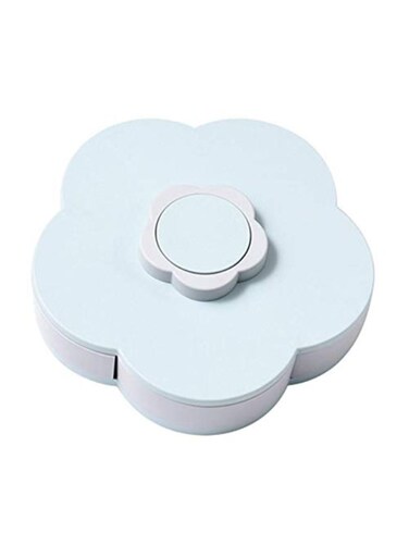 Flower Petal Candy Storage Box Blue/White