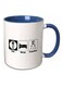 Funny Hobby Printed Coffee Mug Blue/White/Black