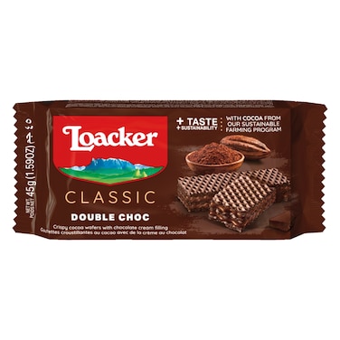 Loacker Classic Double Chocolate Wafers, 45g