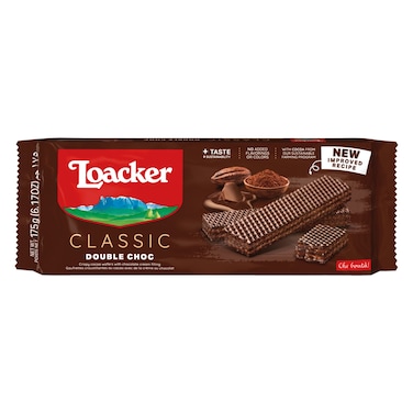 Loacker Classic Double Chocolate Wafers, 175g