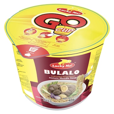 Lucky Me! Go Mini Cup Bulalo Bone Marrow Flavour Instant Noodle Soup, 40g