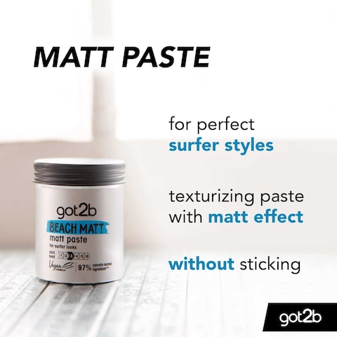 Schwarzkopf Got2b Beach Matt Paste Silver 100ml
