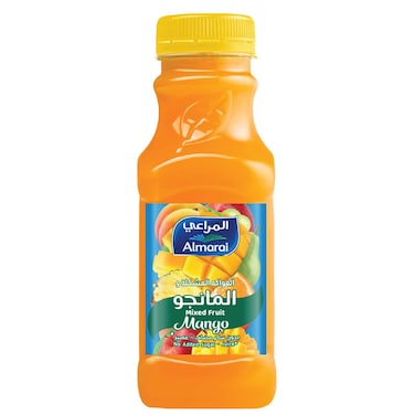 المراعي عصير  مانجو وفواكه مشكلة بدون سكر مضاف، 300 ملل