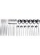 Kitchen Cutlery Set, 304 Stainless Steel Fork Spoon Knife Dining Dinnerware Tableware Set, 24Pcs/Set