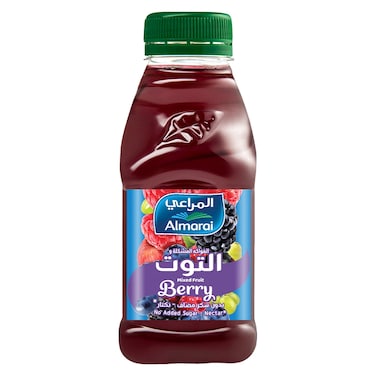 المراعي عصير فواكه مشكلة بالتوت بدون سكر مضاف، 200 ملل