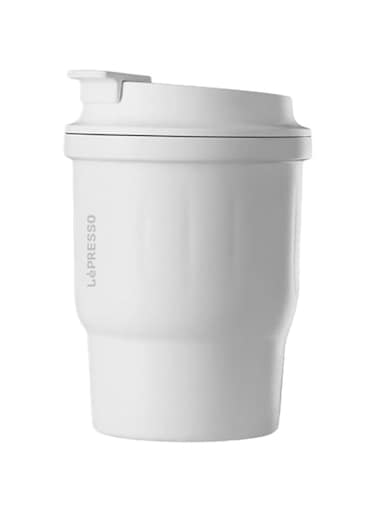 Lepresso Insulated Tumbler for Hot &amp; Cold Drinks, 450ml Capacity, 316 Inner &amp; 304 Outer SUS, 8H Keep Warm, 10H Keep Cold - White