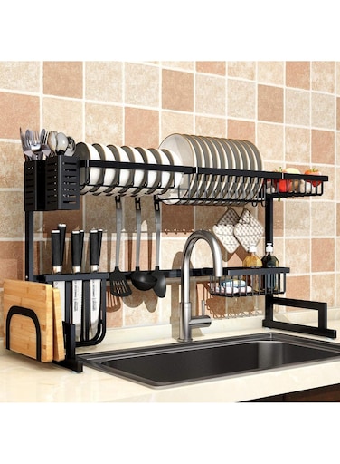 Tier Stainless Steel Kitchen Rack Organizer Dishes Drainer Rack Over Sink Drain Rack Kitchen Storage Countertop Holder