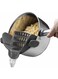 Kitchen Snap N, Strain Strainer,Kitchen Flexible Food Colander Durable Safe for Draining Spaghetti,Clip On Silicone Strainer,Spaghetti, Noodle, Ground Beef Fits Most Pots, Pans, and Bowls (Gray)
