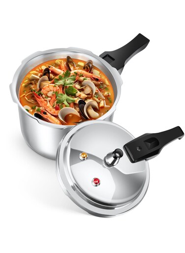 Small Pressure Cooker, 3.17 Quart Aluminum Alloy Pressure Cooker 18cm/7inch Bottom 3L Mini Pressure Cooker for Gas Stove Induction Cooker
