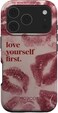 Mobcos iPhone 17 Pro Self-love Premium Case Compatible with Hybrid Dual-Layer Hard Shell + Silicone Protection - Scratch-Resistant Shockproof Mobile Cover