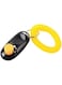SKEIDO Dog Clicker Cat Training Trainer with Key Ring And Wrist Strap-black