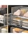 Cupboard Organizers and Storage Wardrobe Shelf Stackable Drawers Wardrobe Organizer Plastic Storage Bin Sweater Drawer Shelf Storage Container for Cupboard Kitchen Bathroom Office Bedroom (M 1PC)