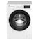 Beko 8kg Front Load Washing Machine, 1400 RPM, 15 Programme, Quick wash 14/28 min, 10 yrs warranty on Prosmart inverter motor,WTV8736XW(White Colour)
