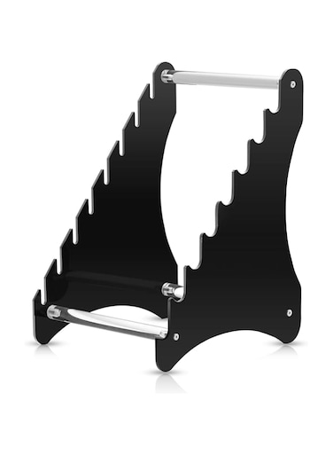 Biobasedon Knife Display Stand,Knife Holder Holds 8 knife,knife display case for Fixed Blade Knife Collection Display, folding knife,dagger (8 layer stand)