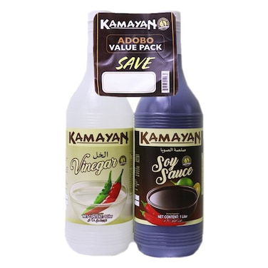 كامايان صلصة صويا1 لتر وخل 1 لتر