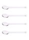 Rddconkit 4 Pcs Clear Glass Stirring Teaspoons Coffee Spoon Rod Mixing Spoon Tea Stirrers for Home Bar Party (transparent, Length:125mm/4.92")