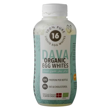 Dava Organic White Egg Liquid, 500g