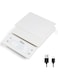 Smleapcc Coffee Scale with timer,0.1g/3kg High Precision Small Multifunctional Digital Kitchen Food Scale,Digital Accurate Coffee Scale (white)