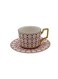 Restaurant Ceramic Coffee Cup With Saucer Light Luxury Gilt Series Mug