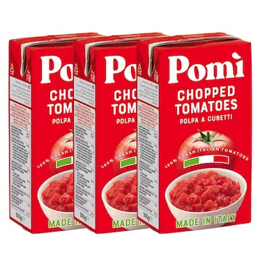 Pomi Chopped Tomatoes, 500g, Pack of 3
