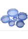Stretch Fresh Food Cover Stretch Lids, 6-Pack of Various Sizes Blue