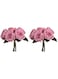 YATAI 10 Heads Real Touch Artificial Rose Flowers Floral Wedding Bouquet Wholesale Artificial Flowers Plants for Home Party Arts Crafts Project Decorations (Pink)