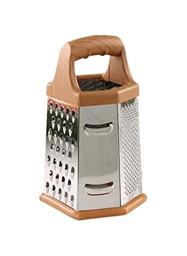 AM ANNA 6-Sided Multifunctional Fruit &amp; Vegetable Peeler/Chopper (Silver)