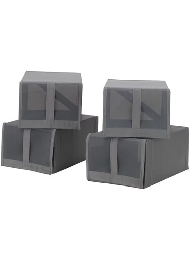 SKUBB Shoe box &amp; Storage Organiser, Dark grey, 22x34x16 cm