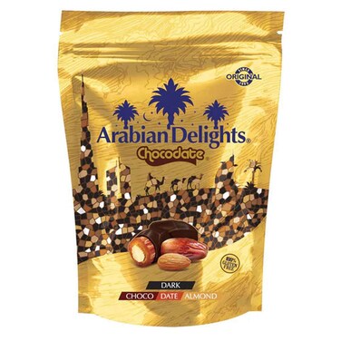 Arabian Delights Chocodate Dark Chocolate Covered Dates with Almond, 230g