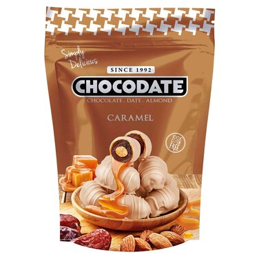 Chocodate Caramel Chocolate with Date and Almond, 230g