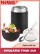 Vacuum Insulated Food Jar,600ML Food Flask With Folding Spoon,Leak Proof Double Wall Vacuum Insulated Soup Container Keep Food Liquid Hot Or Cold