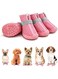 Azonee Dog Shoes for Small Dogs Boots, 4PCS Waterproof Dog Booties Paw Protector for Outdoor Walking, Puppy Shoes with Reflective Strip Rugged Anti-Slip Sole for Hardwood Floors Hot Pavement, Szie #2