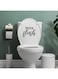IMPRINTED DESIGNS WALL DECALS Vinyl Art - Please Flush - 7" x 8" - Modern Inspirational Funny Quote Sticker for Home Bedroom Office Bathroom Store School Restroom Decor