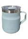 LocknLock Metro Mug 355ml Sky Blue &ndash; Double-Wall Insulated Stainless Steel Mug with Spill-Resistant Lid